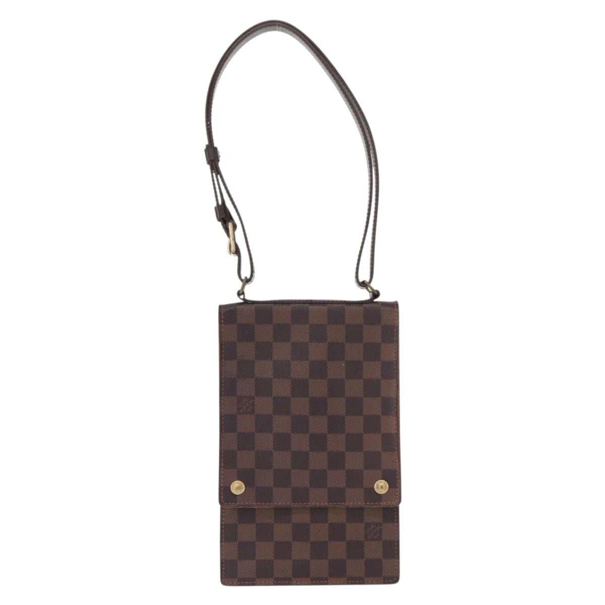 Louis Vuitton Portobello Messenger Damier, BROWN, CANVAS, Shoulder bag