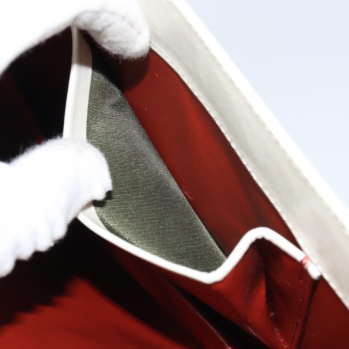 Saint Laurent Vintage Shoulder Bag Leather, WHITE, LEATHER, Shoulder bag