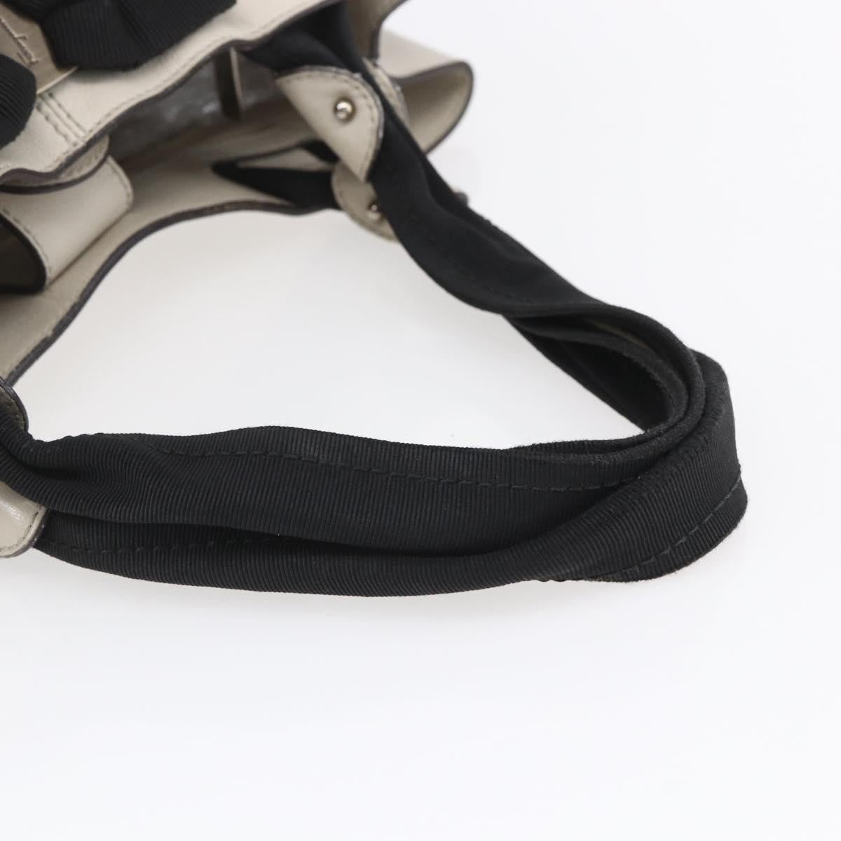 Salvatore Ferragamo Vala Handbag Leather, ECRU, LEATHER, Handbag