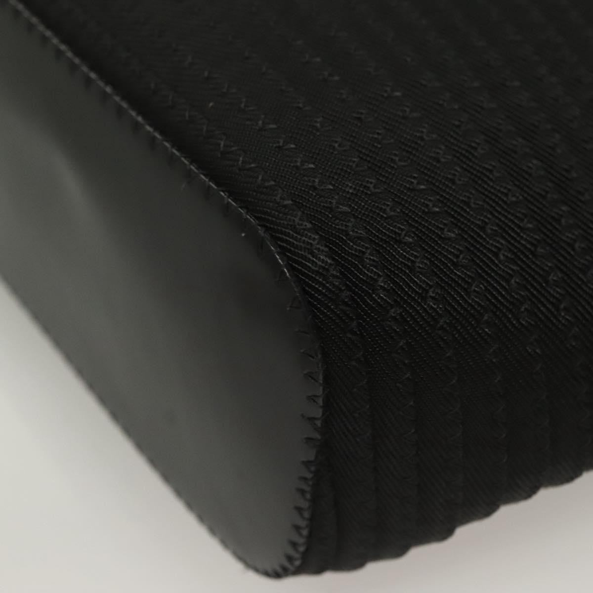 Gucci Vintage Bamboo Handle Bag Nylon, BLACK, NYLON, Handbag