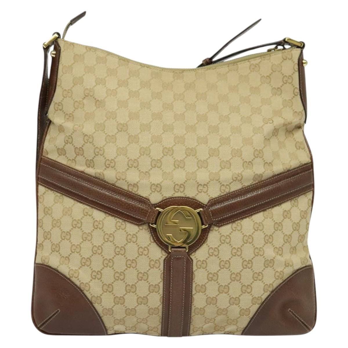 Gucci GG Canvas Bag Canvas, BEIGE, CANVAS, Shoulder bag