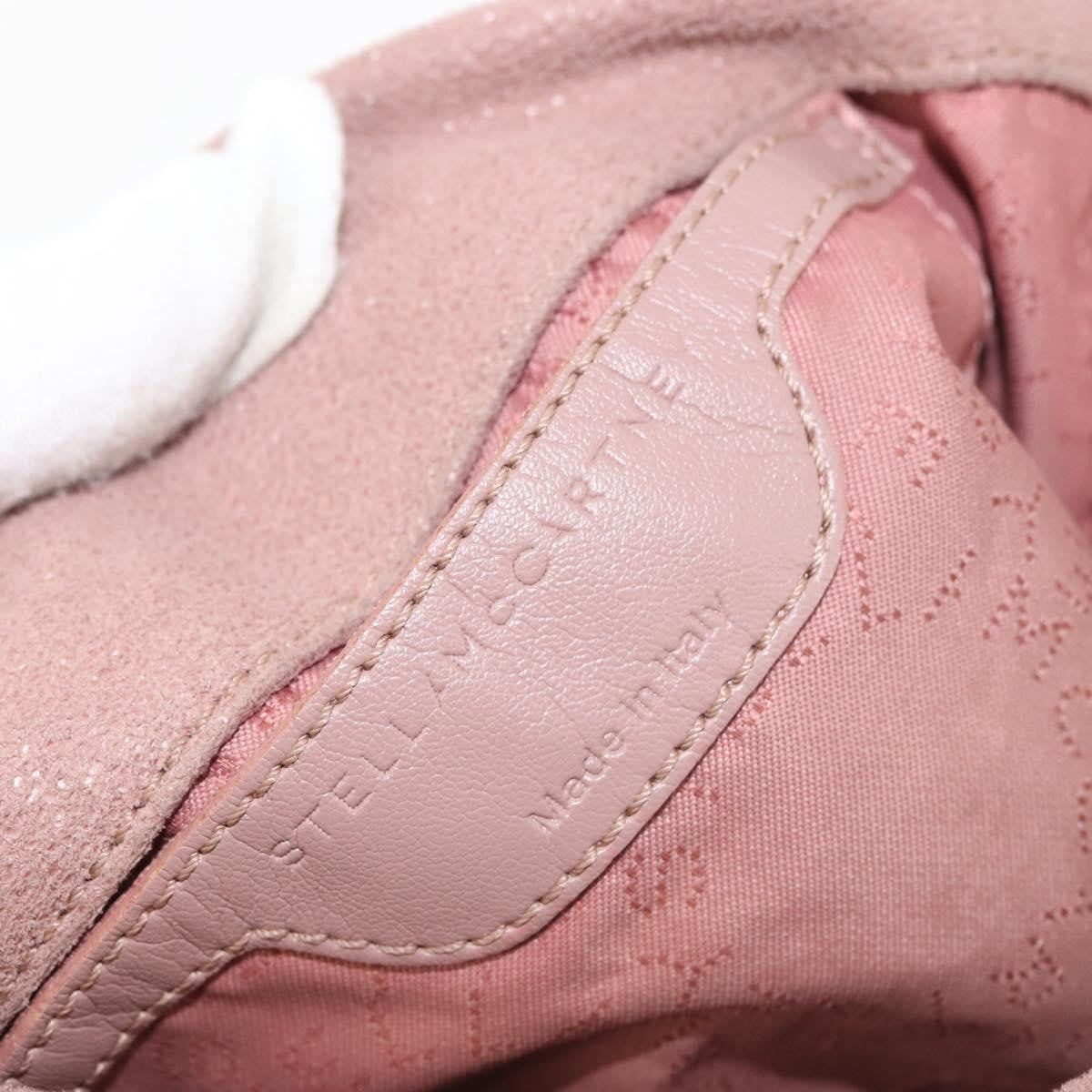 Stella McCartney Falabella Fold Over Crossbody Bag Suede, PINK, SUEDE, Crossbody bag