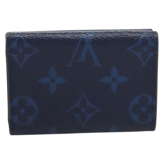 Louis Vuitton Discovery Wallet Monogram Taigarama, BLUE, LEATHER, Wallets