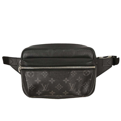 Louis Vuitton Outdoor BumBag Monogram Taigarama, BLACK, LEATHER, Shoulder bag