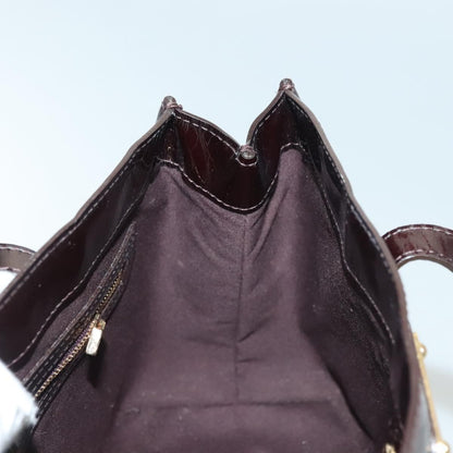 Louis Vuitton Wilshire Handbag Monogram Vernis, PURPLE, PATENT_LEATHER, Handbag