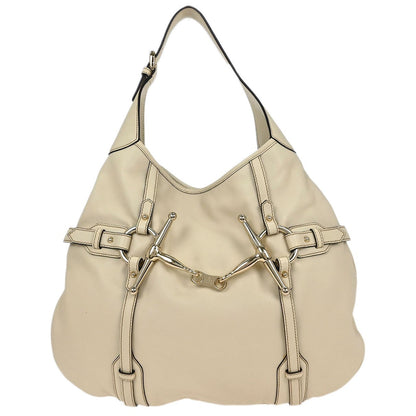 Gucci 85th Anniversary Hobo Leather, ECRU, LEATHER, Handbag