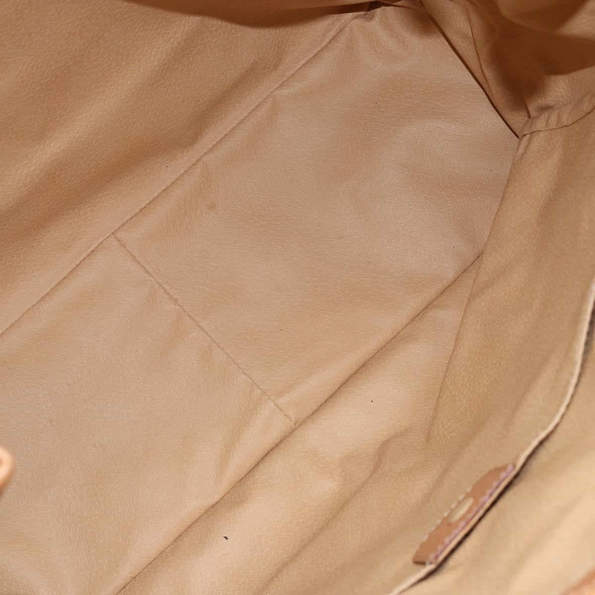 Celine Macadam Shoulder Bag PVC Leather, BEIGE, CANVAS, Shoulder bag