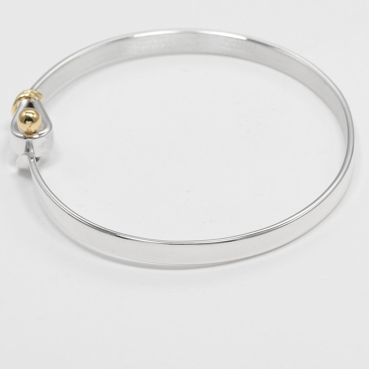 Tiffany & Co. Love Knot Bracelet Sterling Silver and 18K Yellow Gold, SILVER, SILVER, Bracelet