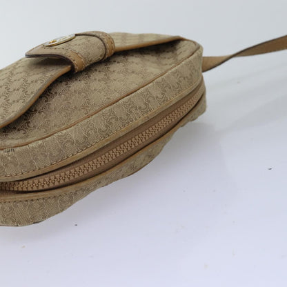 Celine Macadam Shoulder Bag Canvas, BEIGE, CANVAS, Shoulder bag