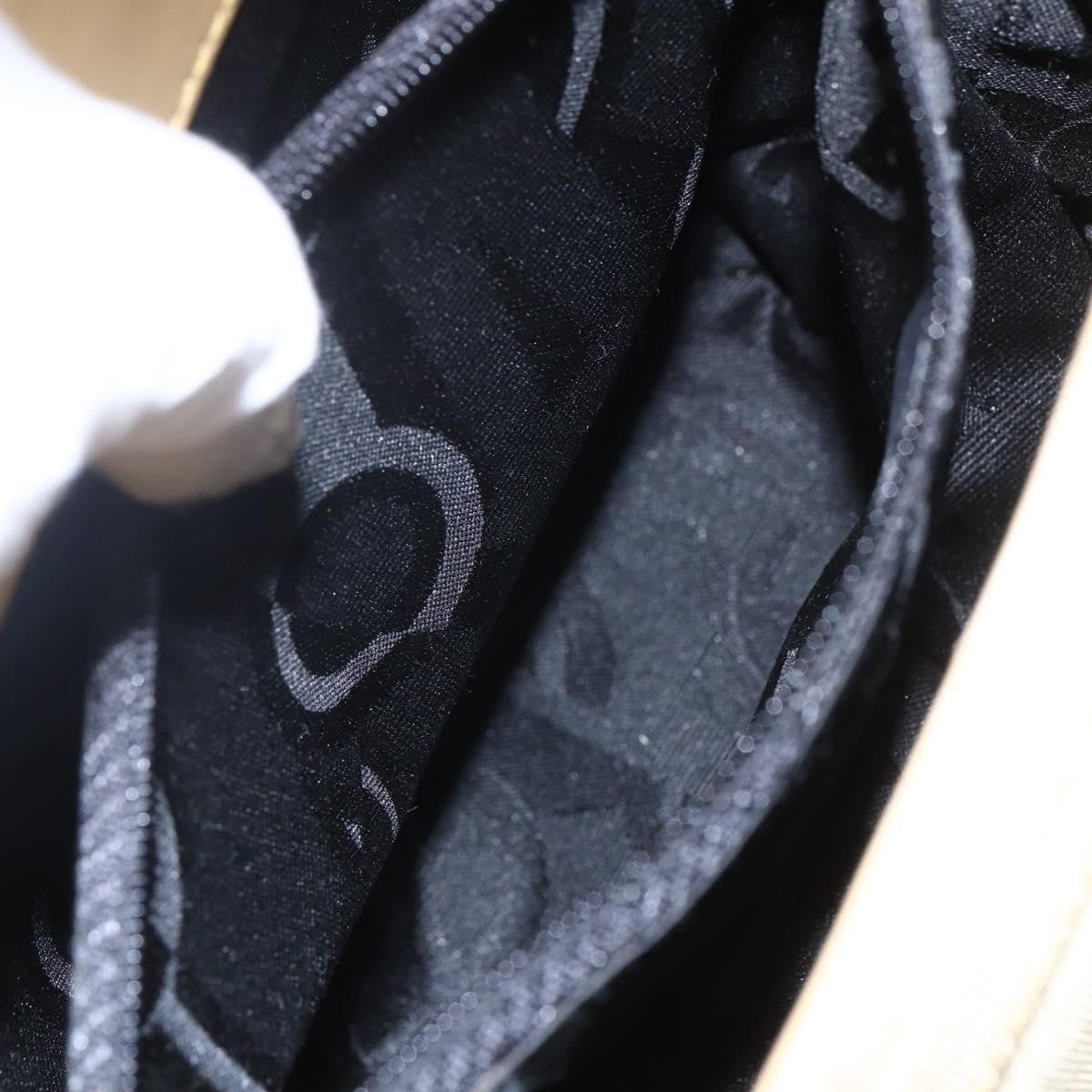 Salvatore Ferragamo Vala Handbag Canvas, YELLOW, CANVAS, Handbag