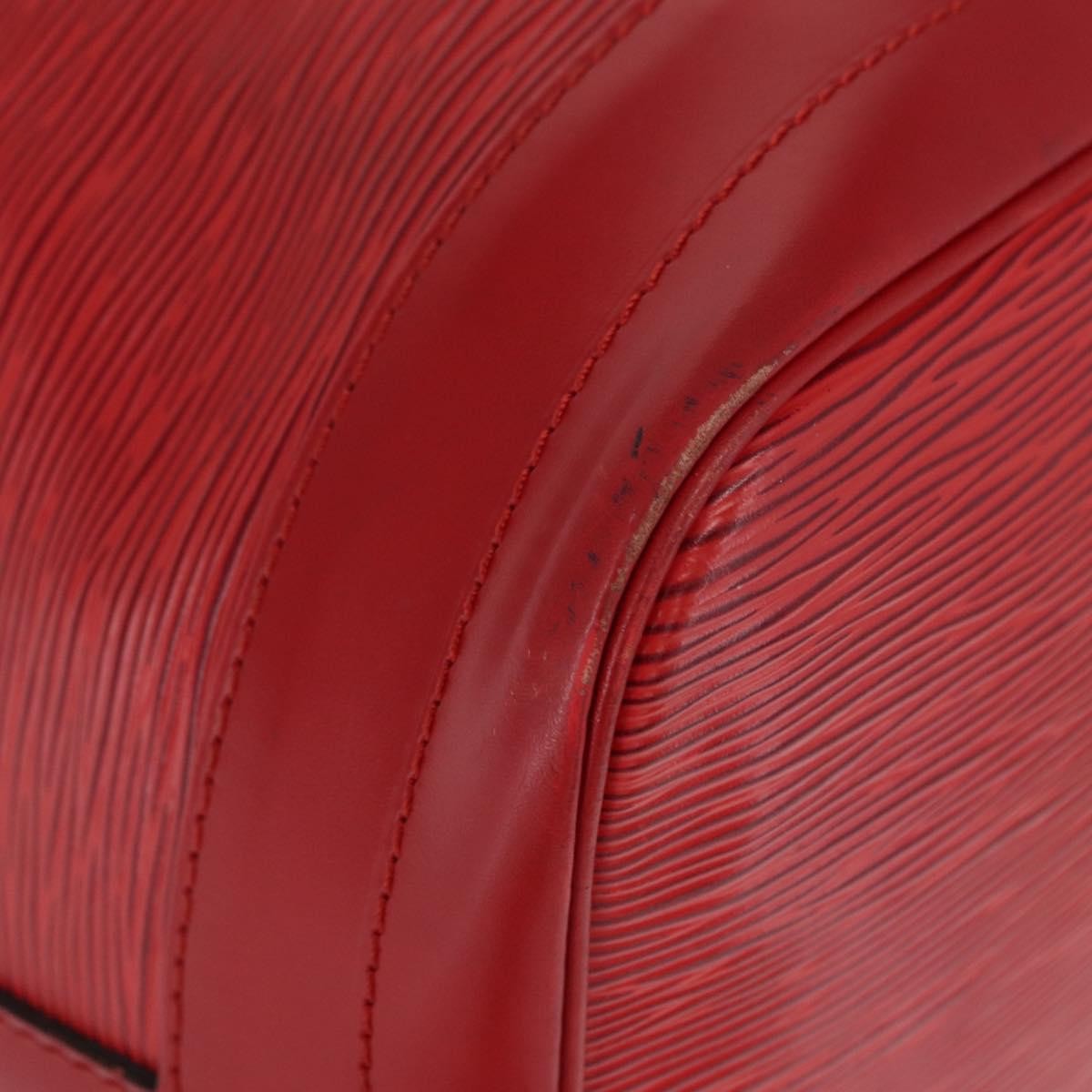 Louis Vuitton Petit Noe NM Handbag Epi Leather, RED, LEATHER, Shoulder bag