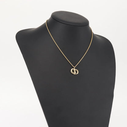 Christian Dior CD Pendant Necklace Metal, GOLD, METAL, Necklace