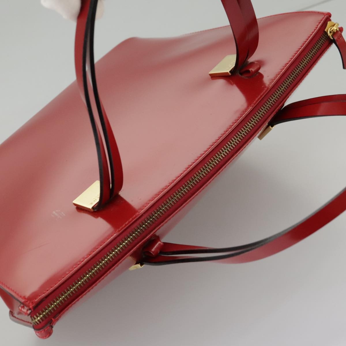 Celine Handbag Patent leather, RED, PATENT_LEATHER, Handbag