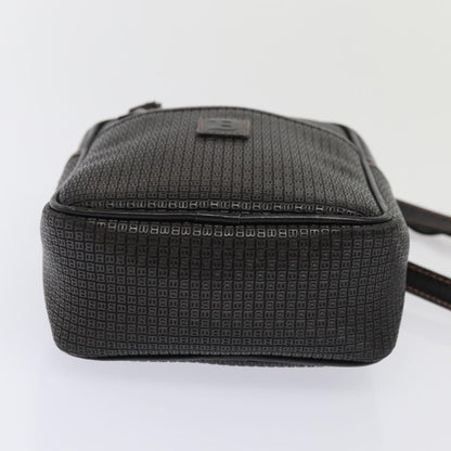 Bally Vintage Shoulder Bag PVC and Leather, Black, PVC, Shoulder Bag