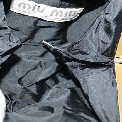 Miu Miu Kisslock Clutch Suede, BLACK, SUEDE, Clutche & pouche