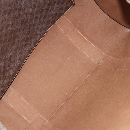 Celine Vintage Macadam Handbag Leather, BROWN, LEATHER, Handbag