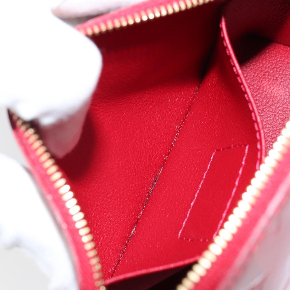 Louis Vuitton Cosmetic Pouch Limited Edition Monogram Vernis Rayures, RED, PATENT_LEATHER, Toiletry Case