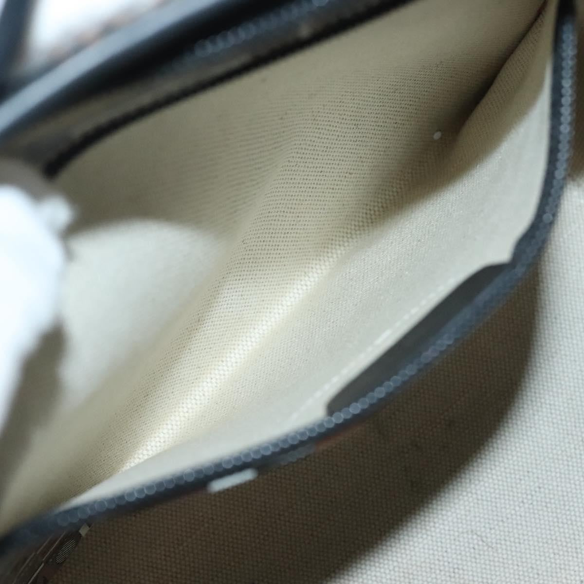 Salvatore Ferragamo Vintage Handbag Canvas, BROWN, CANVAS, Handbag