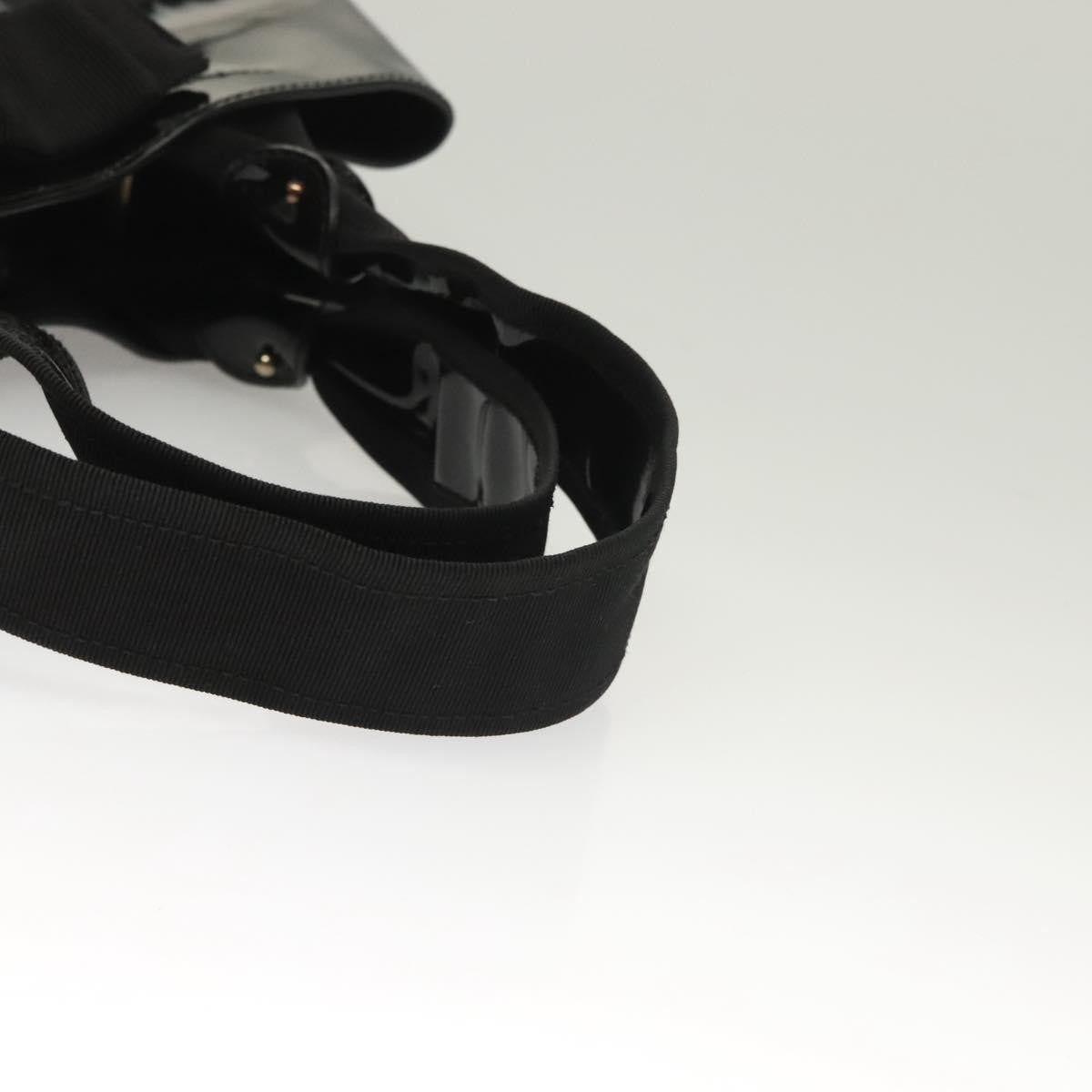 Salvatore Ferragamo Vala Handbag Patent leather, BLACK, PATENT_LEATHER, Handbag