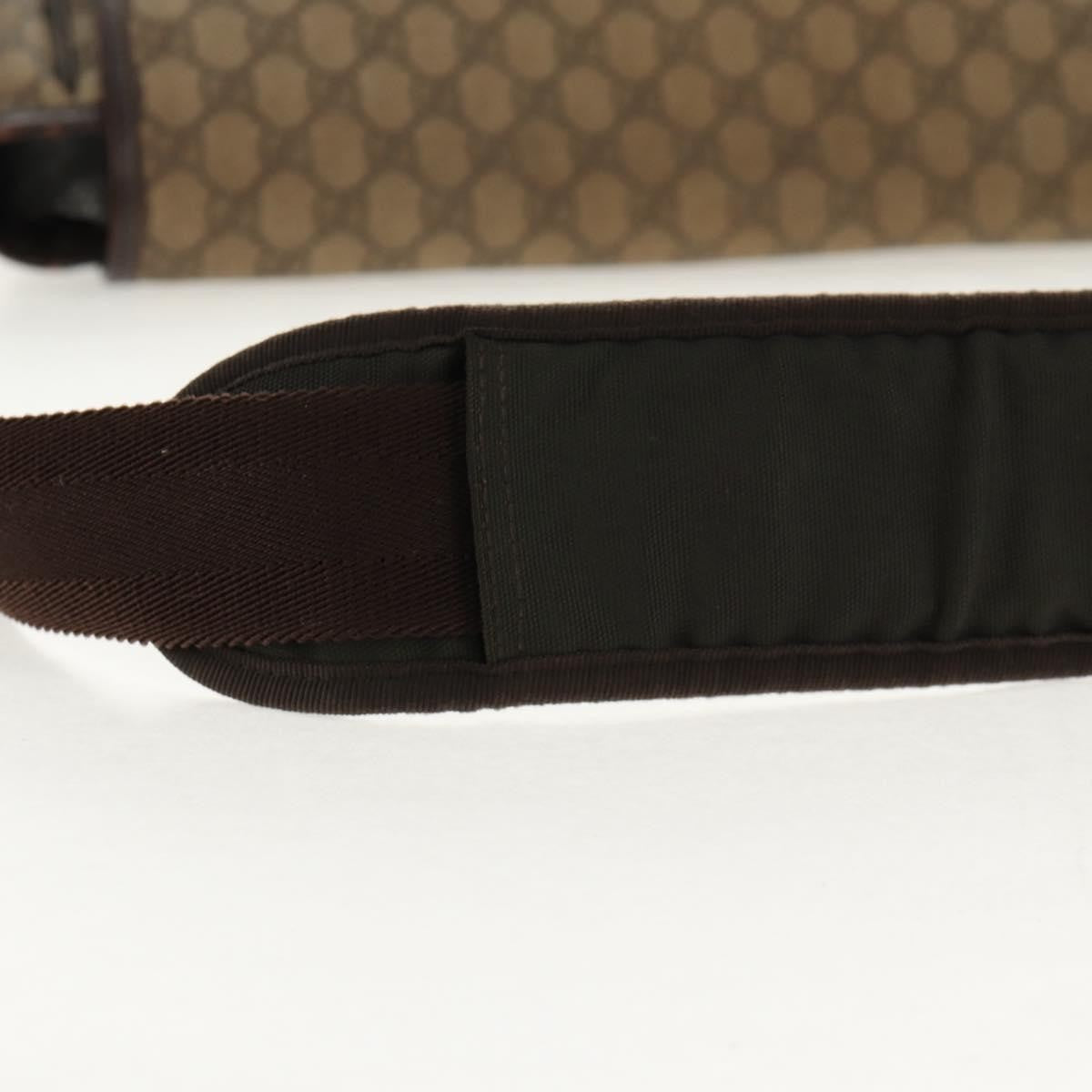 Gucci Interlocking G Messenger Bag GG Coated Canvas, BROWN, PVC, Crossbody bag