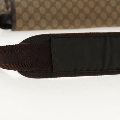 Gucci Interlocking G Messenger Bag GG Coated Canvas, BROWN, PVC, Crossbody bag