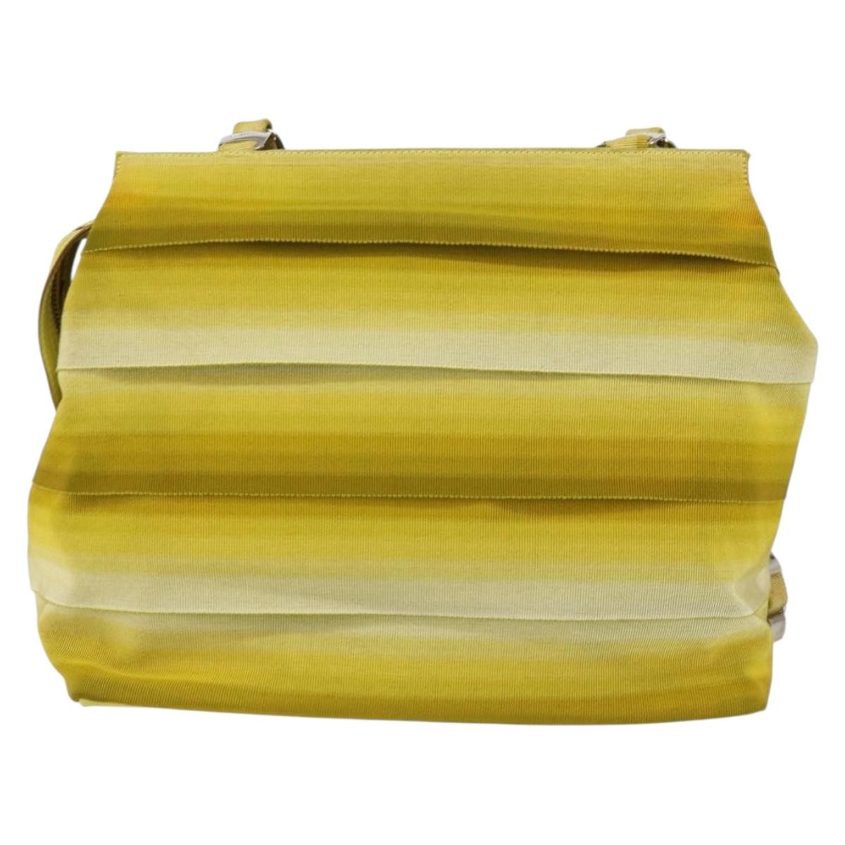 Salvatore Ferragamo Vala tote Canvas, YELLOW, CANVAS, Tote bag