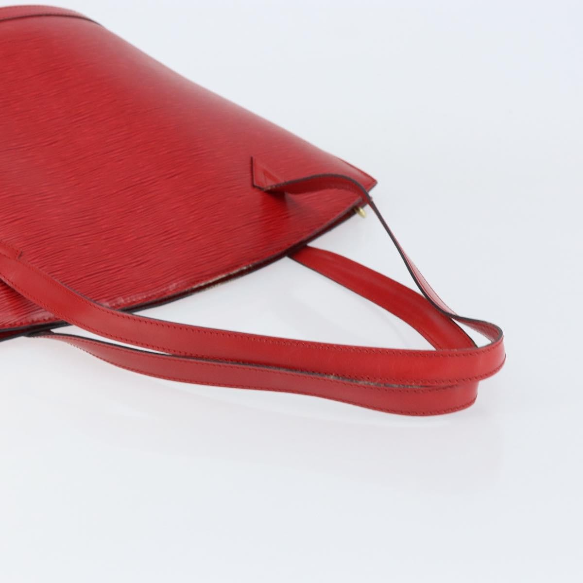 Louis Vuitton Saint Jacques Handbag Epi Leather, RED, LEATHER, Shoulder bag
