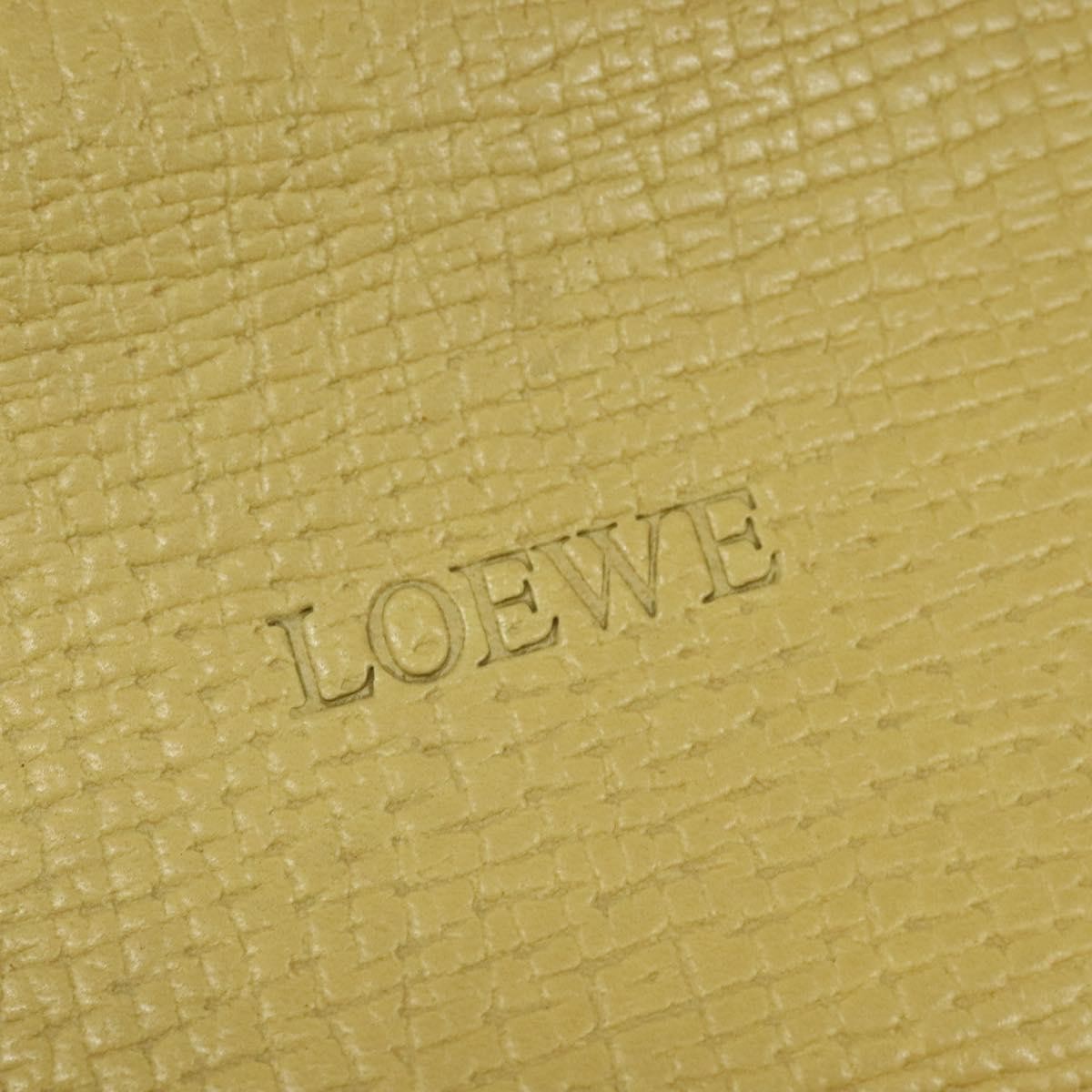 Loewe Barcelona Shoulder Bag Leather, YELLOW, LEATHER, Shoulder bag