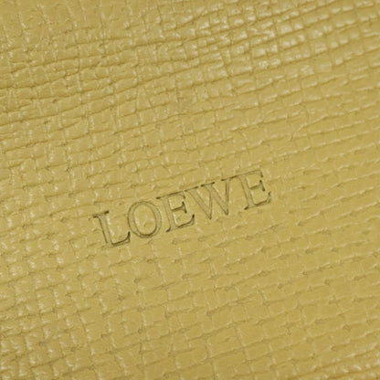 Loewe Barcelona Shoulder Bag Leather, YELLOW, LEATHER, Shoulder bag