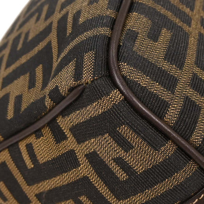 Fendi Vanity Clutch Canvas, BROWN, CANVAS, Handbag