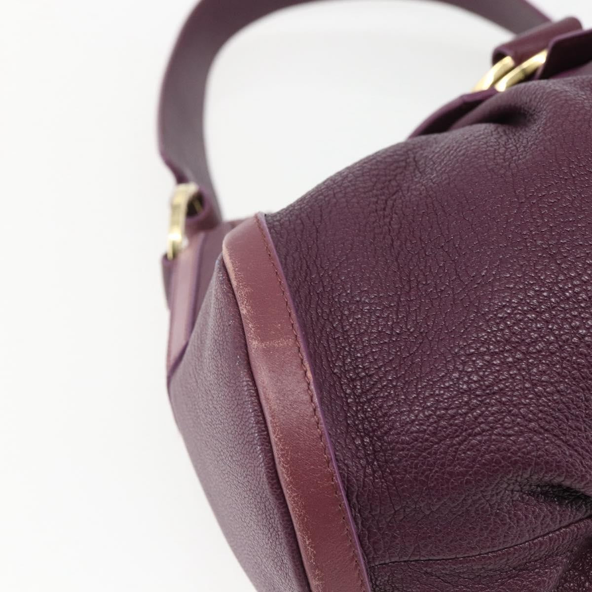 Bvlgari Chandra Satchel Leather, PURPLE, LEATHER, Shoulder bag