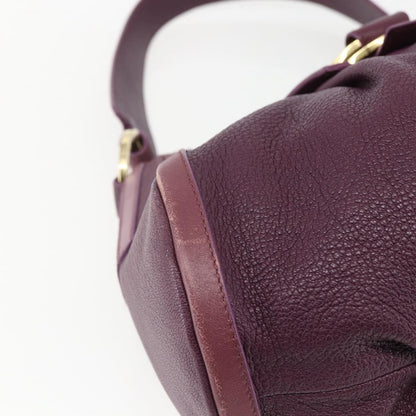 Bvlgari Chandra Satchel Leather, PURPLE, LEATHER, Shoulder bag
