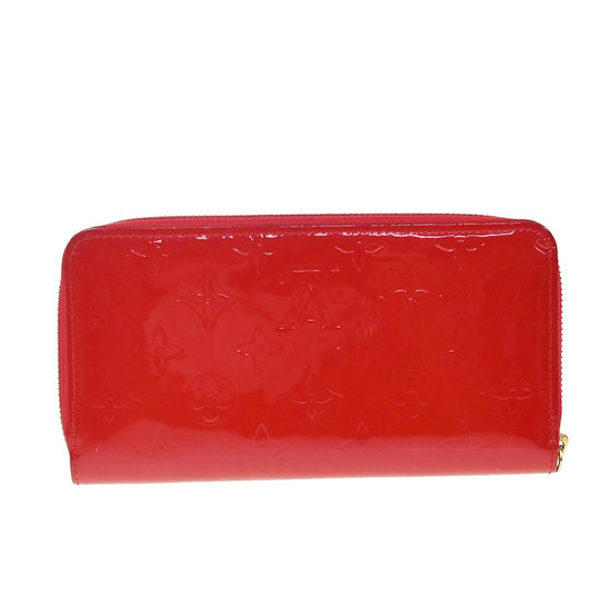 Louis Vuitton Zippy Wallet NM Monogram Patent, RED, PATENT_LEATHER, Wallets