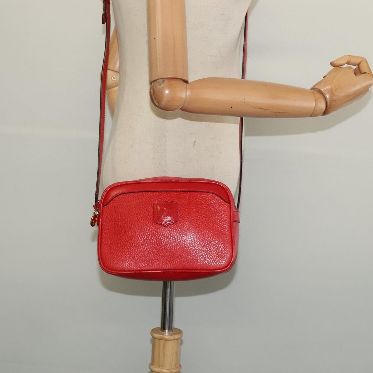 Celine Shoulder Bag Leather, RED, LEATHER, Shoulder bag