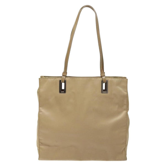 Prada Open Tote Tessuto, BEIGE, NYLON, Tote bag