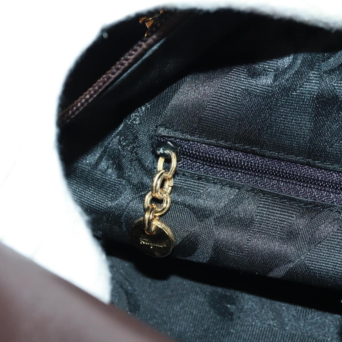 Salvatore Ferragamo Vintage Tote bag Leather, BROWN, LEATHER, Tote bag