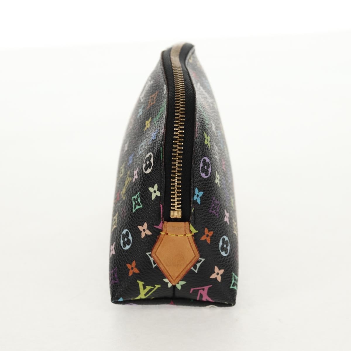 Louis Vuitton Cosmetic Pouch Monogram Multicolor, BLACK, CANVAS, Clutche & pouche