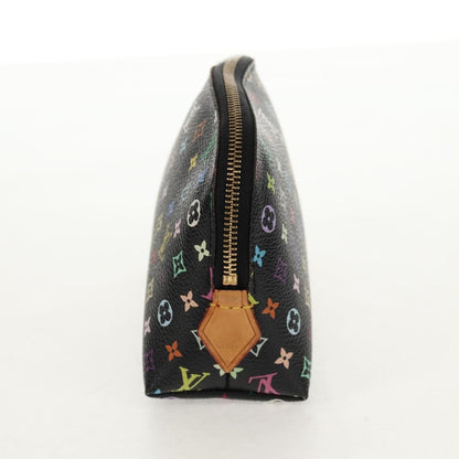 Louis Vuitton Cosmetic Pouch Monogram Multicolor, BLACK, CANVAS, Clutche & pouche