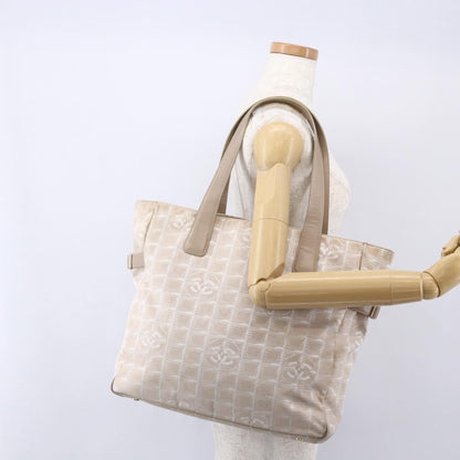 Chanel Travel Line Tote Nylon, BEIGE, NYLON, Tote bag