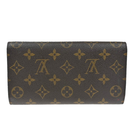 Louis Vuitton Vintage Sarah Wallet Monogram Canvas, BROWN, CANVAS, Wallets