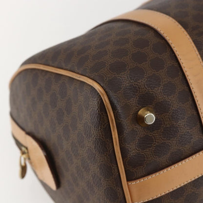 Celine Vintage Macadam Boston bag Canvas, BROWN, CANVAS, Travel bag