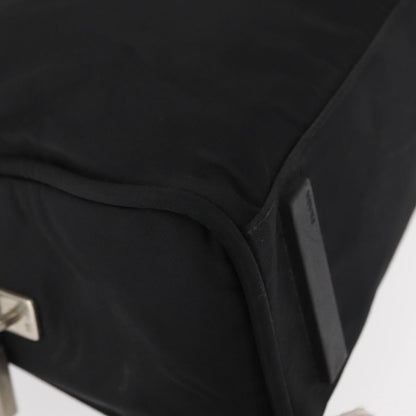 Prada Bowling Shoulder Bag Tessuto, BLACK, NYLON, Shoulder bag