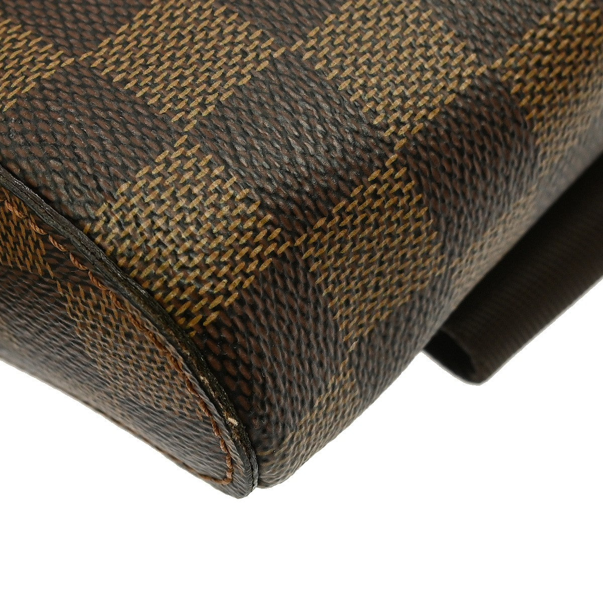 Louis Vuitton Geronimos Waist Bag Damier, BROWN, CANVAS, Clutche & pouche