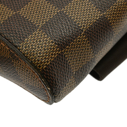 Louis Vuitton Geronimos Waist Bag Damier, BROWN, CANVAS, Clutche & pouche