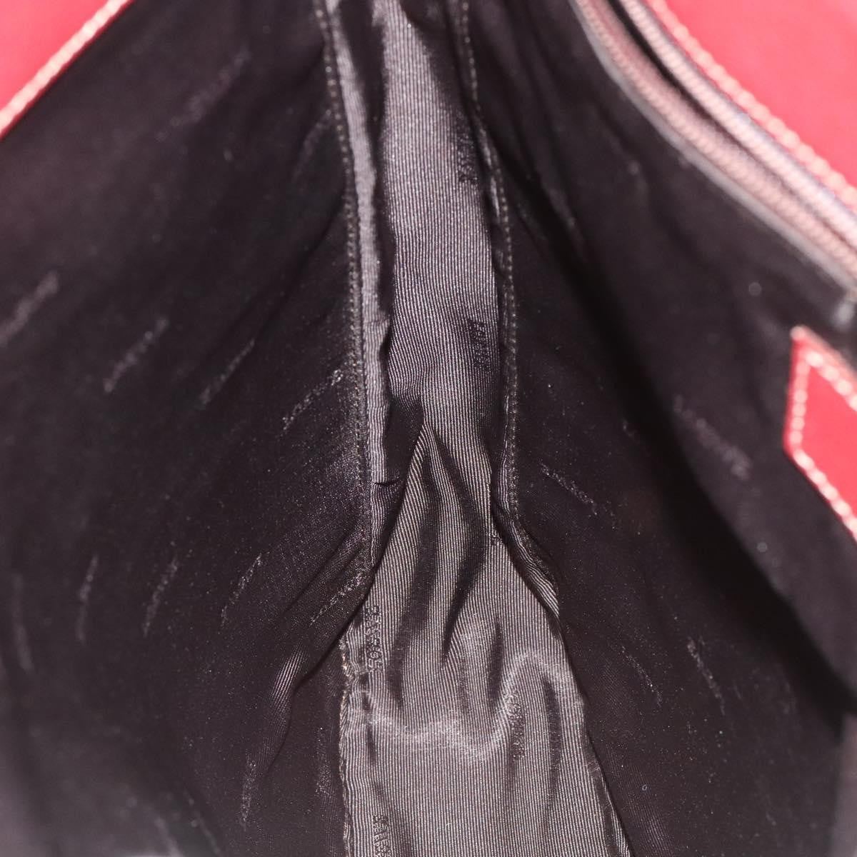 Loewe Anagram handbag Leather, RED, LEATHER, Handbag