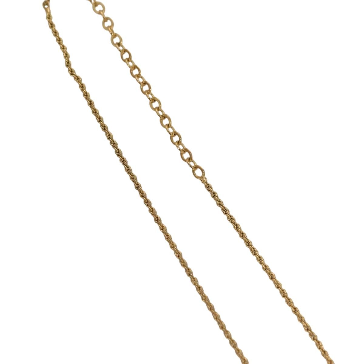 Christian Dior CD Pendant Necklace Gold-plated, GOLD, METAL, Necklace