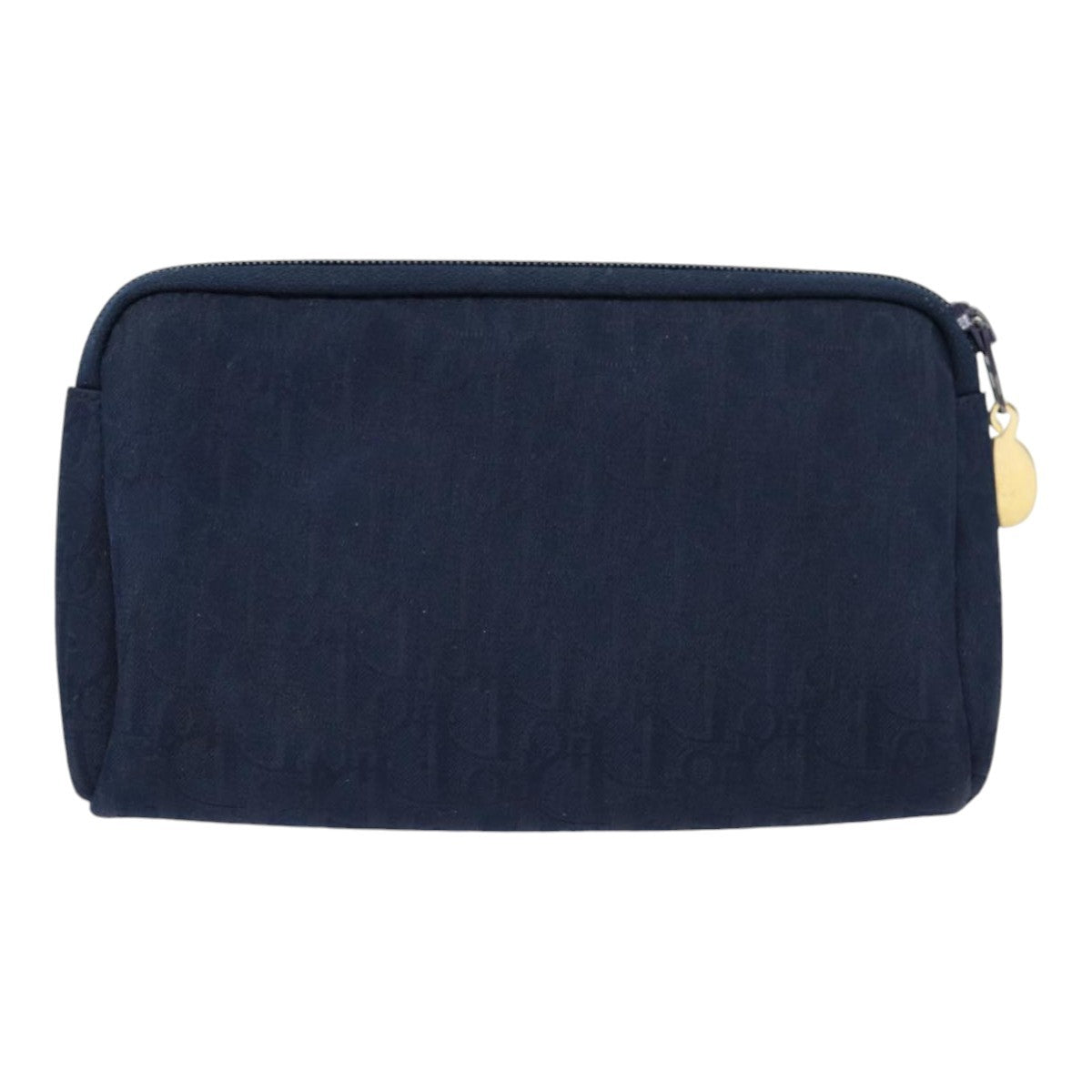 Christian Dior Vintage Trotter Pouch Diorissimo Canvas, NAVY, CANVAS, Clutche & pouche