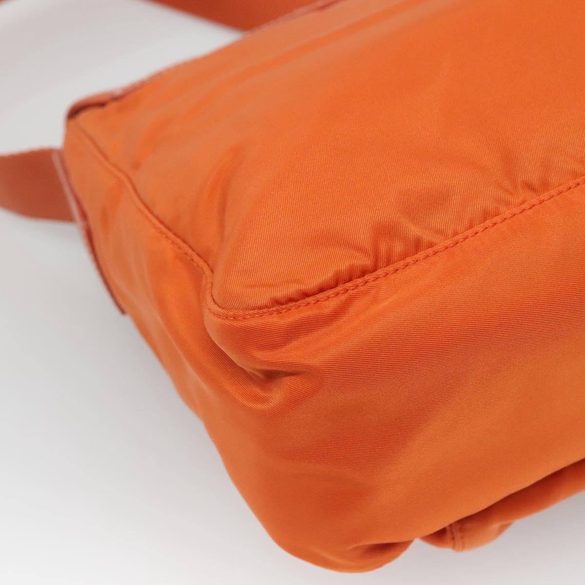 Prada Buckle Messenger Bag Tessuto, ORANGE, NYLON, Crossbody bag