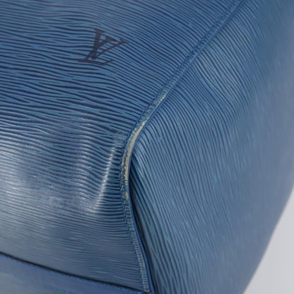 Louis Vuitton Keepall Bag Epi Leather, BLUE, LEATHER, Travel bag