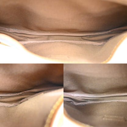 Louis Vuitton Saumur Handbag Monogram Canvas, BROWN, CANVAS, Shoulder bag